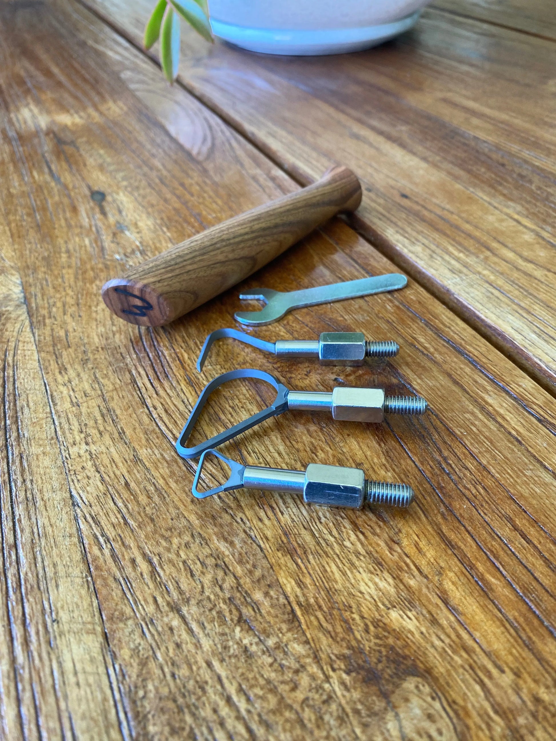 Tungsten Carbide Pottery Trimming Tool Set Hand Made In South Australia Bruce Wood Ceramics