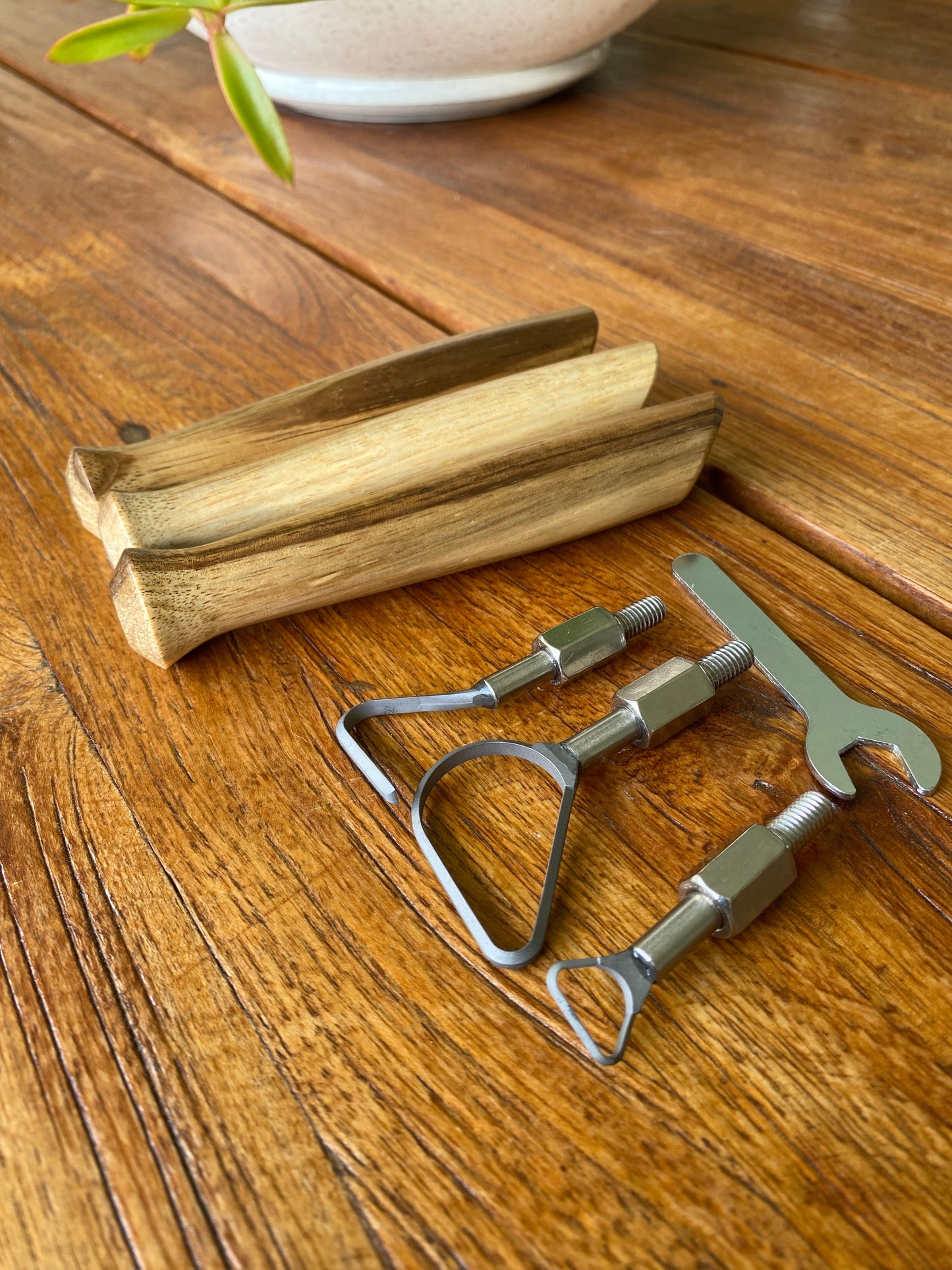 Tungsten Carbide Trimming Tool Set With Blackwood Handle