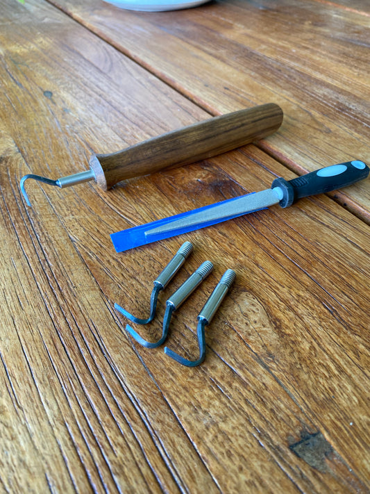 Mini 7 Forged Steel Trimming Tool Set With Blackwood Handle