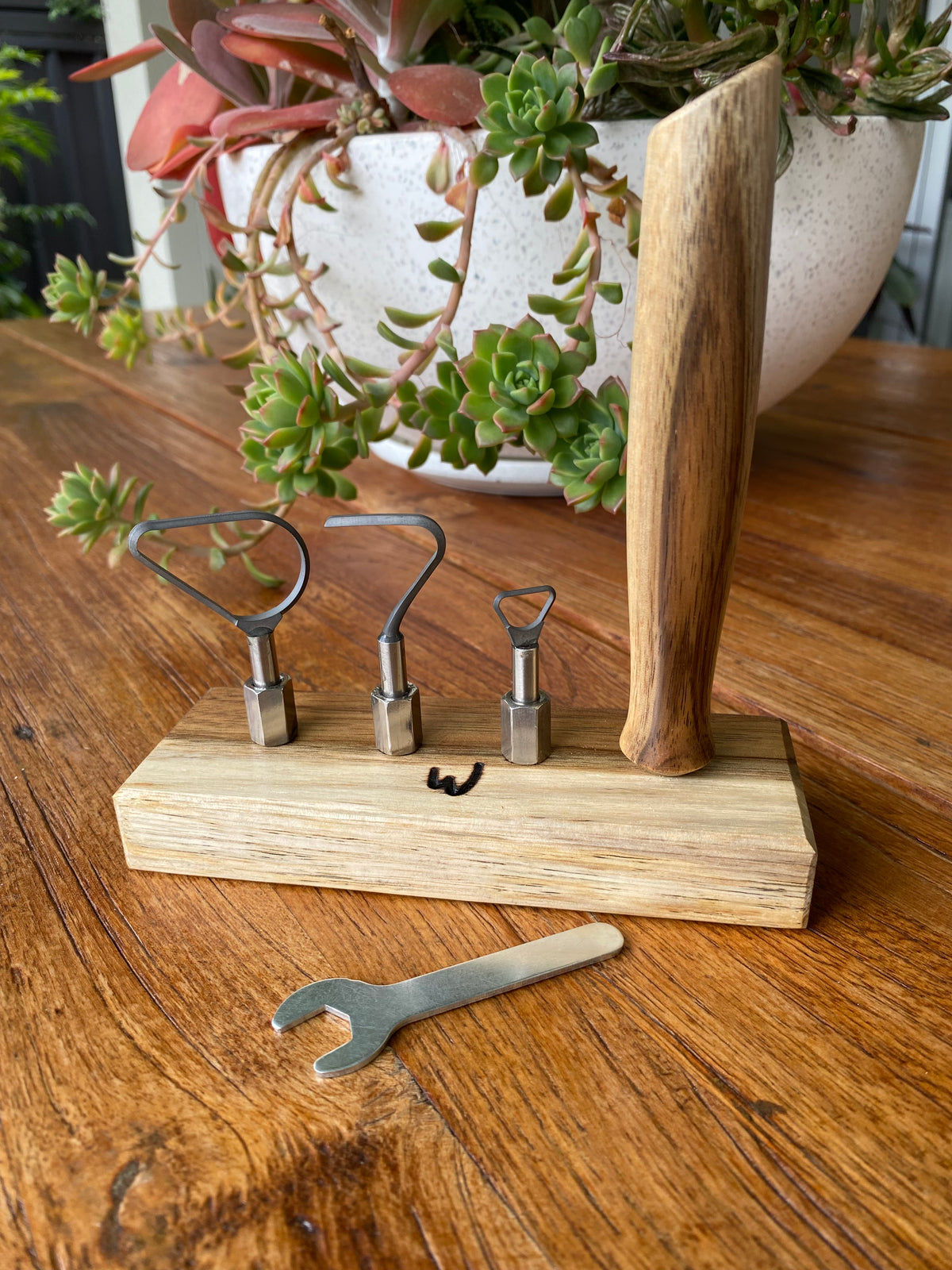 Signature Tungsten Carbide Trimming Tool Set With Stand Hand Made In South Australia