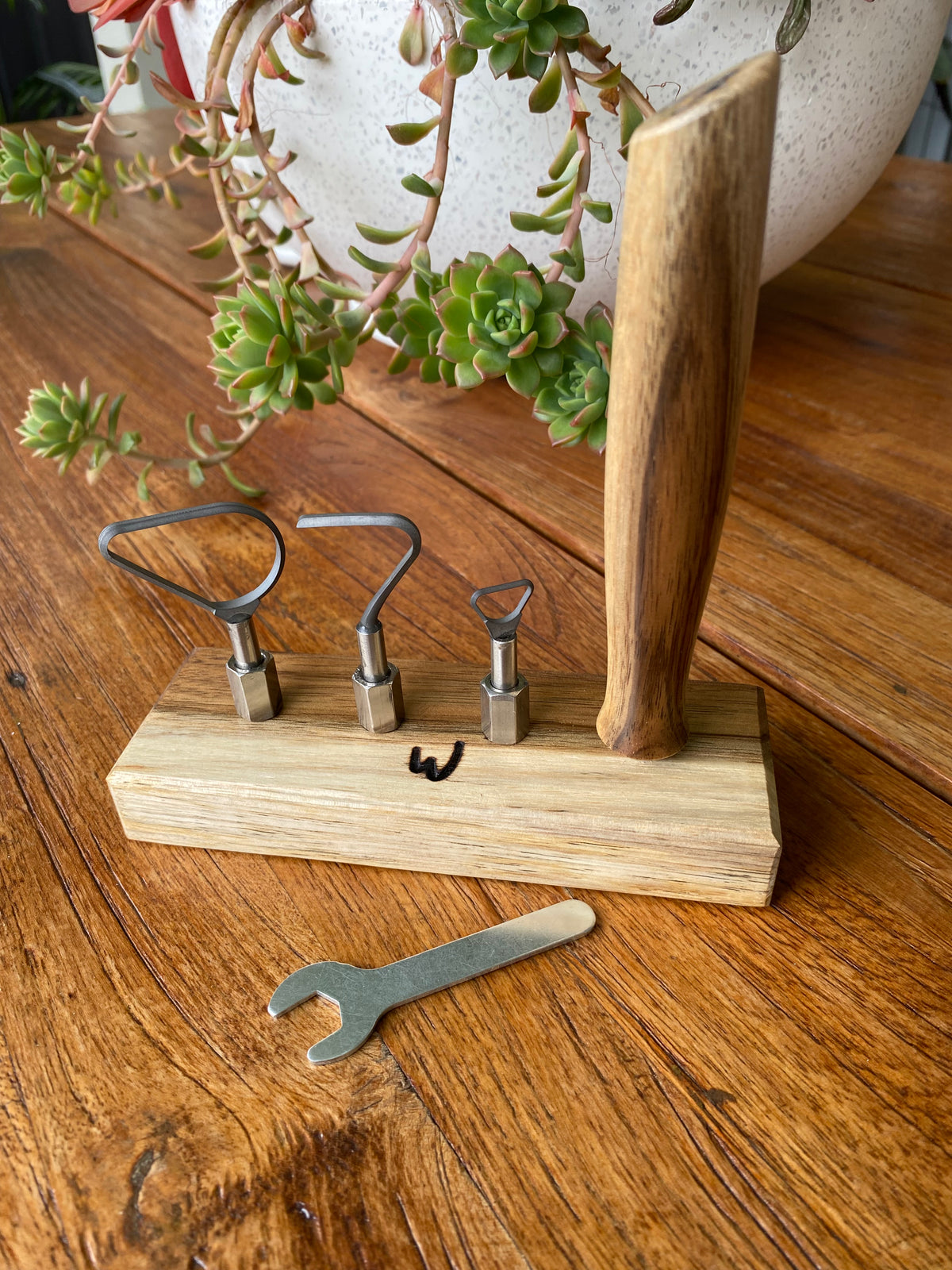 Signature Tungsten Carbide Trimming Tool Set With Stand Hand Made In South Australia
